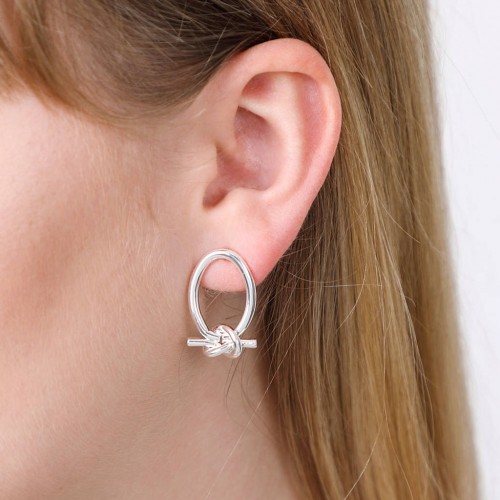 Looped Friendship Knot Earrings