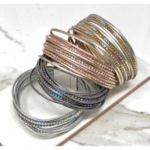 Metallic Sparkly Wrap Bracelet