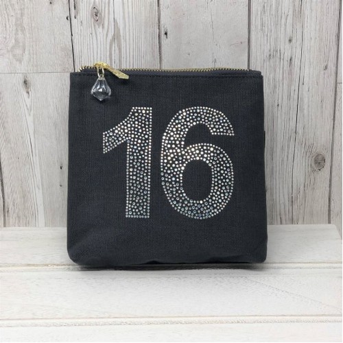 Grey Rhinestone 16th Birthday Bag