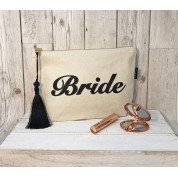 Personalised Cream Bride Bag
