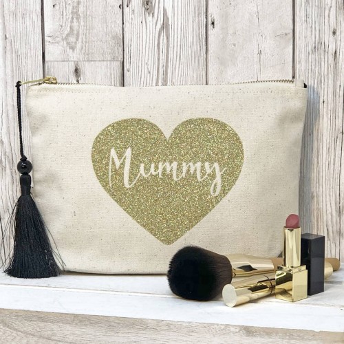 Mummy Cream Sparkly Heart Bag