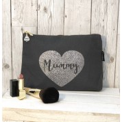 Mummy Grey Sparkly Make-Up Bag
