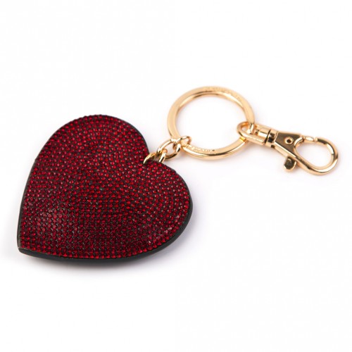 Sparkly Red Heart Keyring